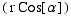 ( r Cos[α] )