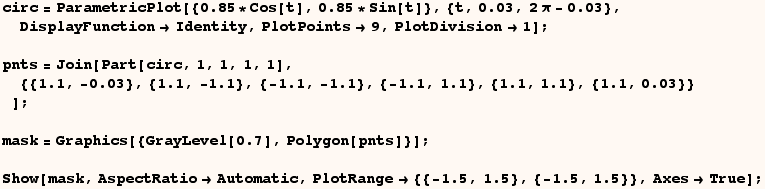 RowBox[{RowBox[{RowBox[{circ, =, RowBox[{ParametricPlot, [, RowBox[{RowBox[{{, RowBox[{RowBox[ ... , ,, RowBox[{{, RowBox[{RowBox[{-, 1.5}], ,, 1.5}], }}]}], }}]}], ,, AxesTrue}], ]}], ;}] 