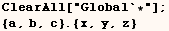 ClearAll["Global`*"] ; {a, b, c} . {x, y, z} 