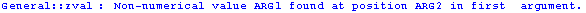 General :: zval : Non-numerical value ARG1 found at position ARG2 in first  argument.