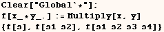 Clear["Global`*"] ;  f[x_ * y_.] := Multiply[x, y]  {f[s], f[s1  s2], f[s1  s2  s3  s4]} 