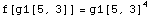 f[g1[5, 3]] = g1[5, 3]^4