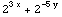 2^(3 x) + 2^(-5 y)